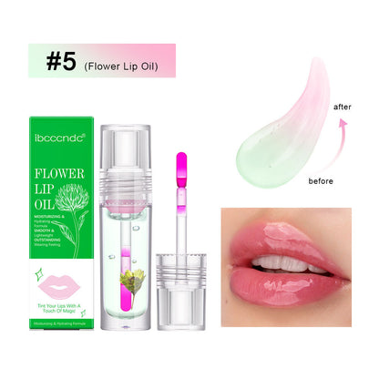 Flower Color Changing Lip Oil Moisturizing Jelly Lip gloss