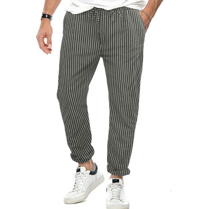 Striped Pants Men's Thin Loose