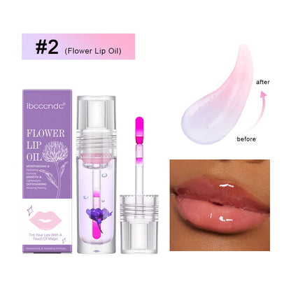 Flower Color Changing Lip Oil Moisturizing Jelly Lip gloss