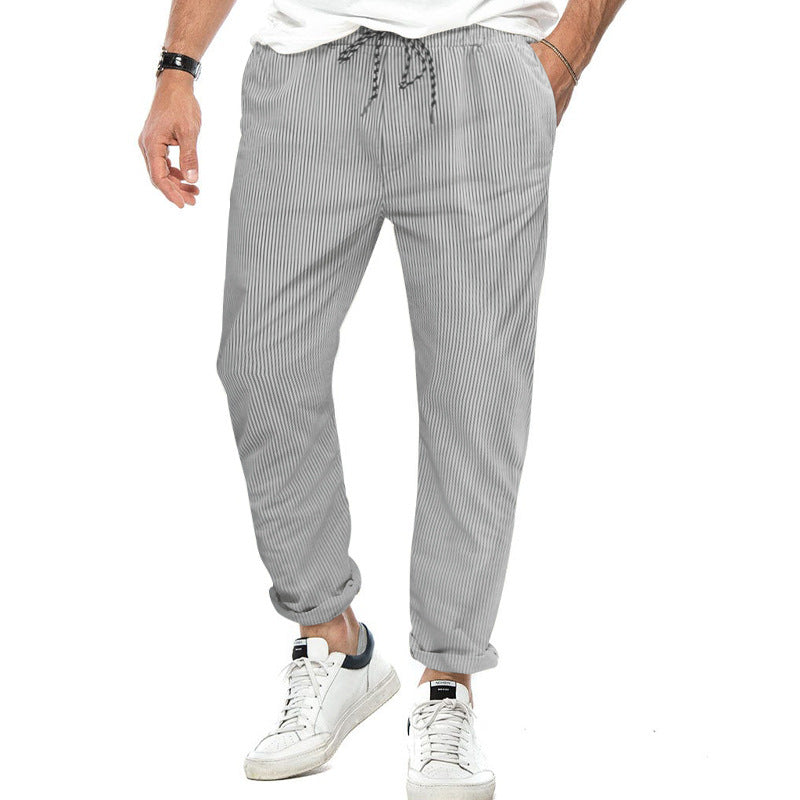 Striped Pants Men's Thin Loose