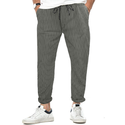 Striped Pants Men's Thin Loose