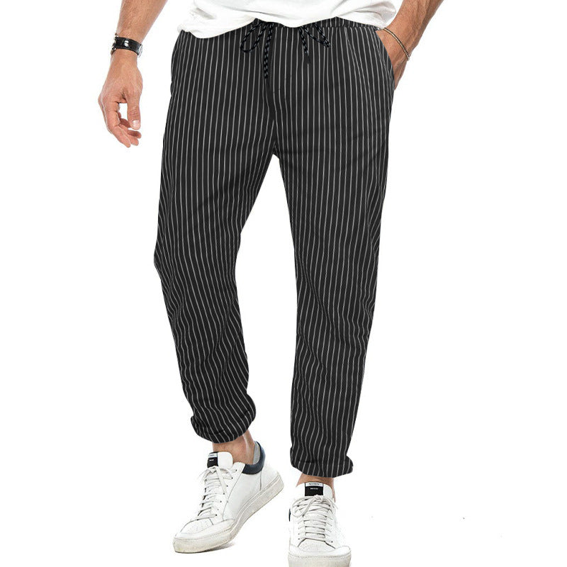 Striped Pants Men's Thin Loose