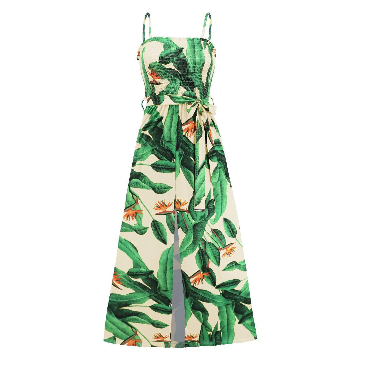 Floral Women Dresses Printed Spaghetti Strap