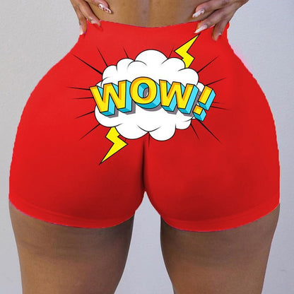 Women  Graphic Biker Shorts