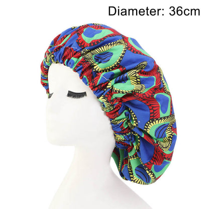 Oversized African Print Double Sleeping Hat