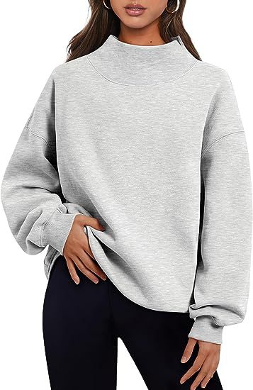 Pullover Sweatshirt Solid Color Loose Tops