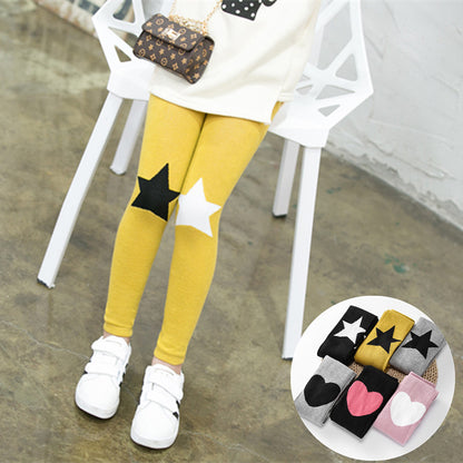 Cotton Five-pointed Star Children Pantyhose Leggings