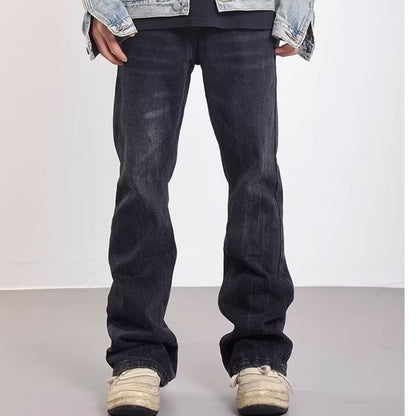 Washed White Distressed Jeans For Men