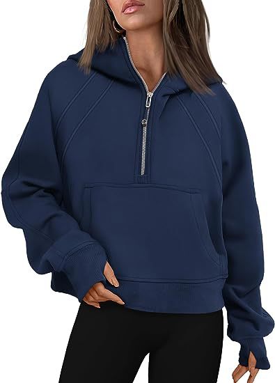 Zipper Hoodies Sweatshirts With Pocket Pullover Sweaters