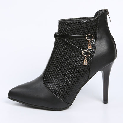 Women Ankle Boots Pointed Toe Shoes