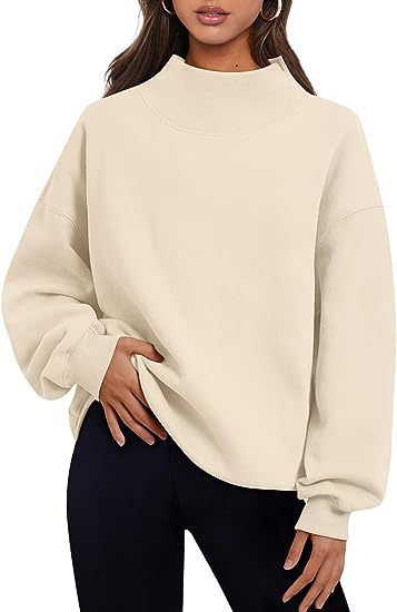 Pullover Sweatshirt Solid Color Loose Tops