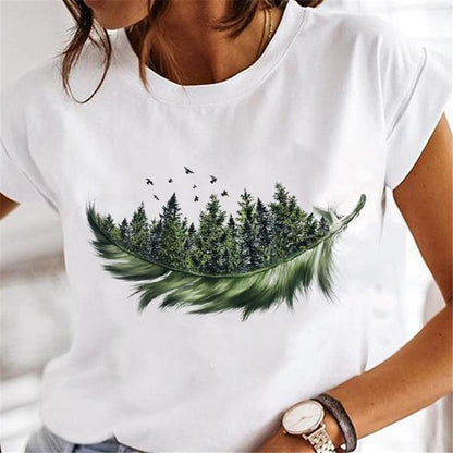 Women Dandelion T-shirts Fashion Clothing