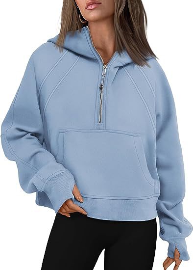 Zipper Hoodies Sweatshirts With Pocket Pullover Sweaters