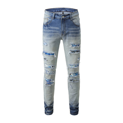 Slim Blue Jeans With Small Ankle