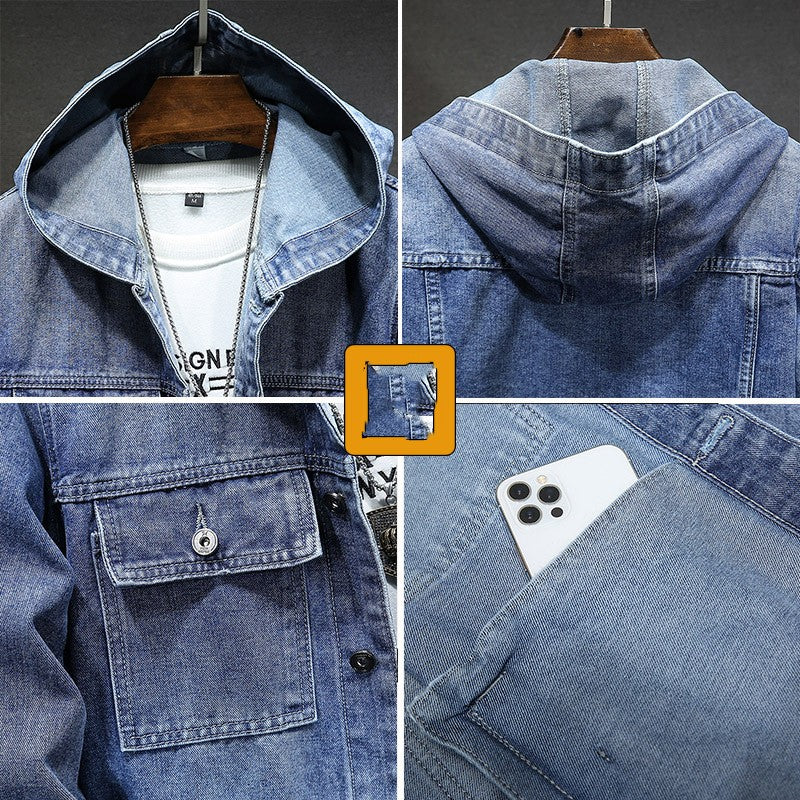 Hooded Denim Jacket