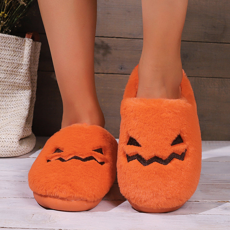 Cute Halloween Pumpkin Slipper