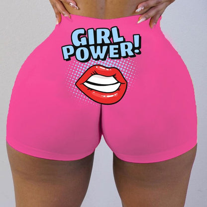 Women  Graphic Biker Shorts