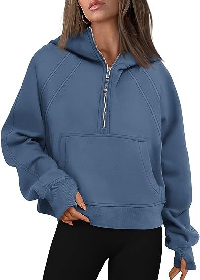 Zipper Hoodies Sweatshirts With Pocket Pullover Sweaters