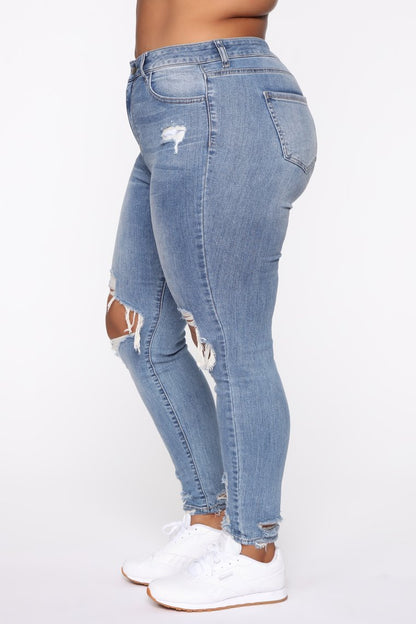 Stretch Ripped Women Jeans