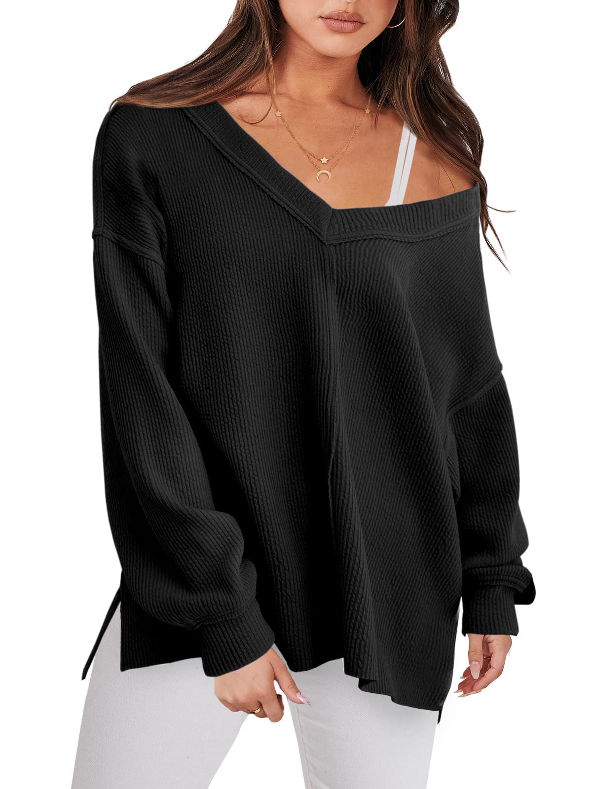 Fashion Lightweight V-neck Sweaters