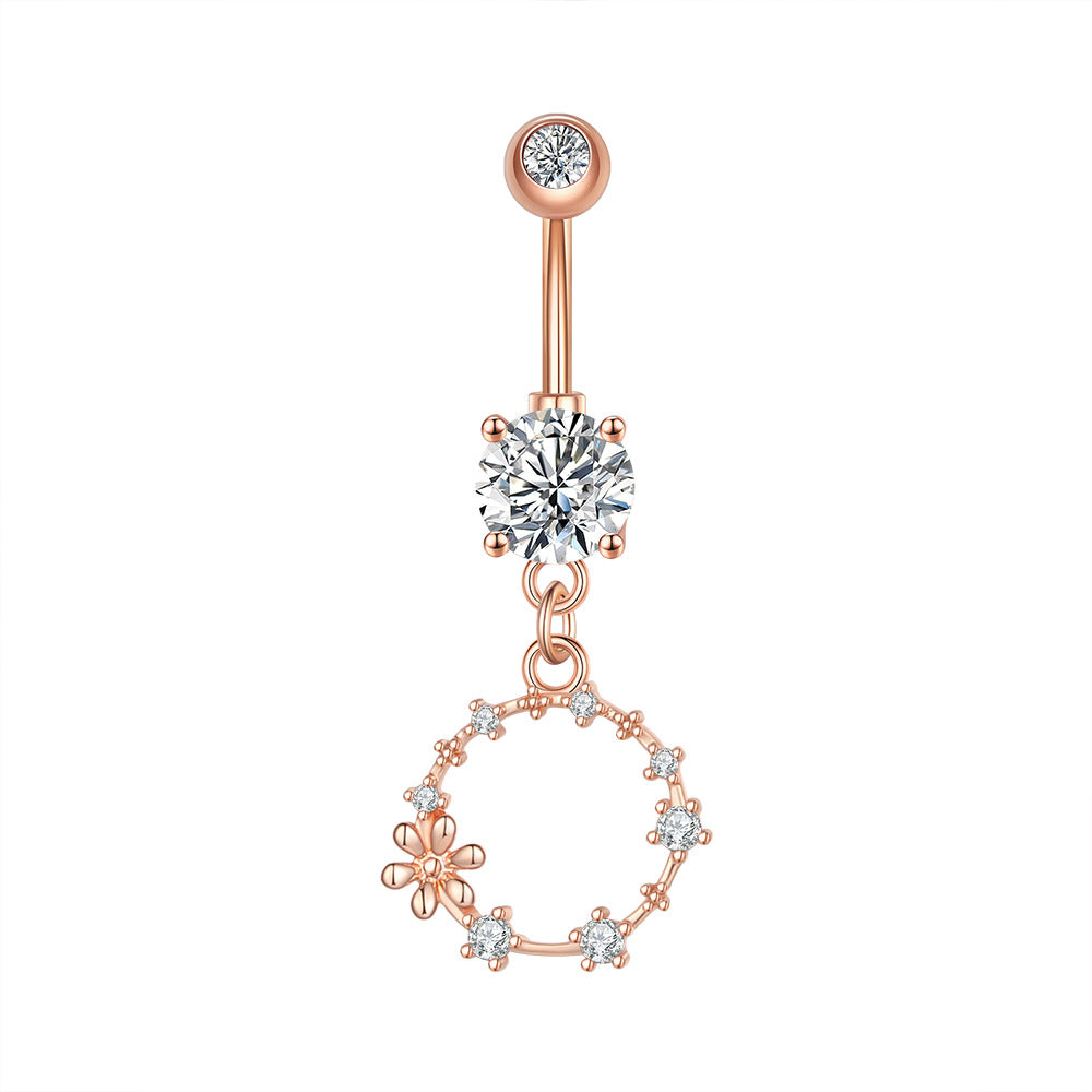 Zircon Navel Ring