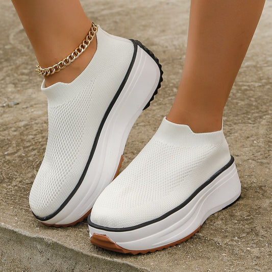 Thick-soled Ankle Sock Shoe